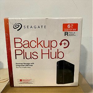 Seagate Backup Plus Hub Desktop USB 3.0 Εξωτερικός HDD 6TB 3.5" Μαύρο