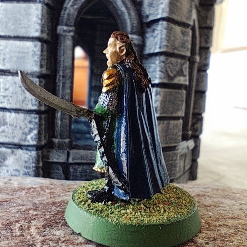 Lord Elrond metal miniature used, hand-painted from Lord of The Rings