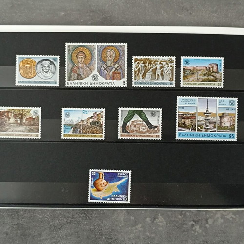 1985 Stamp album new, annual of Hellenic Post complete