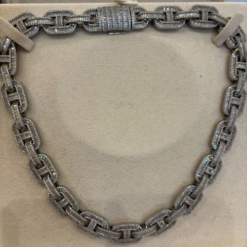 MMI Jewllers Chain 50cm new with stones and engraved logo