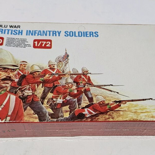 Zulu War British Infantry Soldiers Model Set 1:72 like new, 50 figures