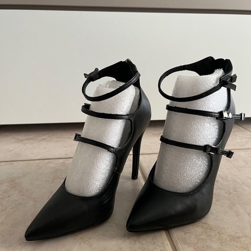 Alta Moda black pumps new, heel height 11cm, size 36