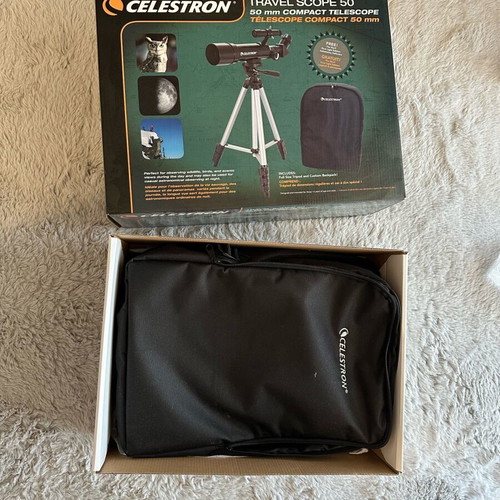 Celestron telescope new with equipment and accessories