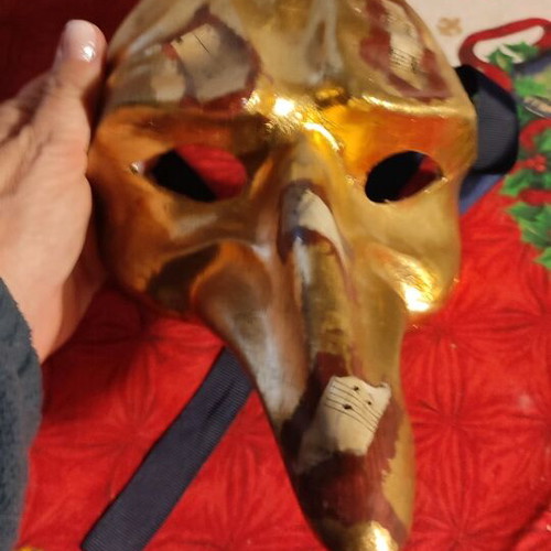 Paper Mache Venetian Mask Handmade Like New