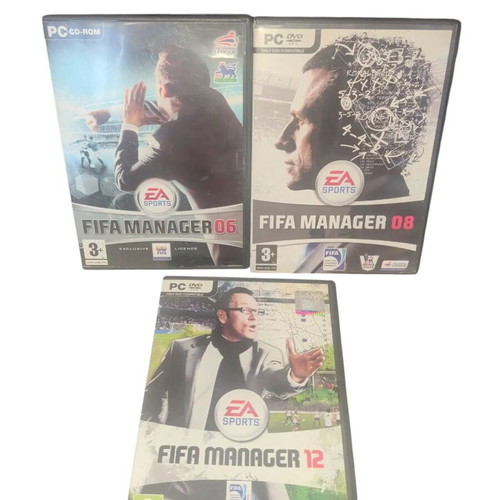 FIFA Manager collection games used, bundle of 3 for PC