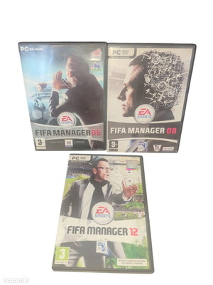 FIFA Manager collection games used, bundle of 3 for PC