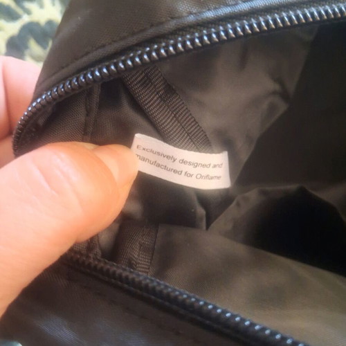 Oriflame shoulder crossbody bag new, black with white details