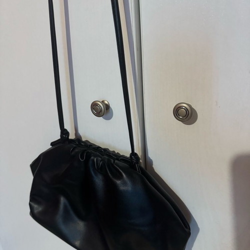 Black crossbody bag like new with long strap
