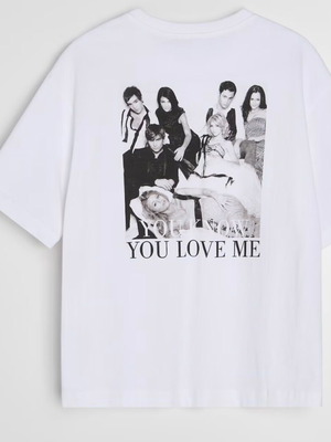Gossip Girl graphic T-shirt set, Stradivarius, multicolor, size M
