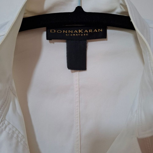 White blazer jacket Donna Karan signature Large used