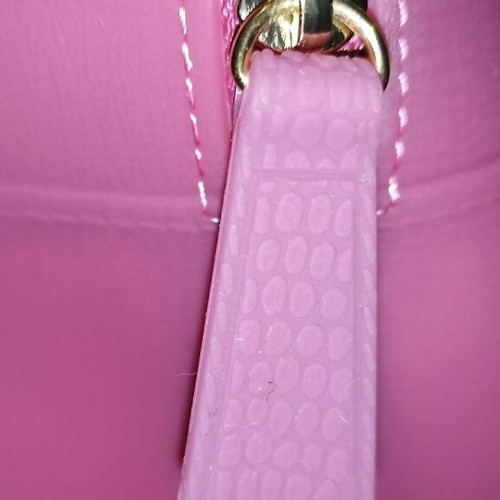 Pisidia silicone bowler bag new, fuchsia with gold details