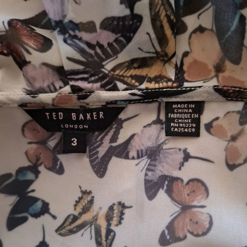 Ted Baker Butterfly blouse beige, like new, size M