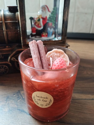 Sangria scented candle new handmade with soy wax