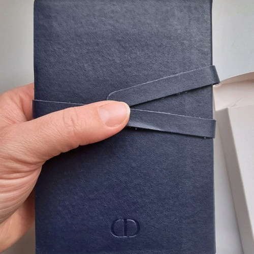 Dior notebook blue new with soft cover and guitar pick