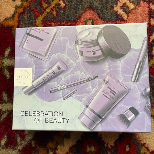 Look Fantastic box celebration of beauty like new, empty