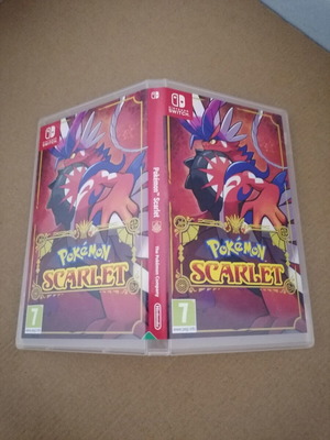 Pokémon Scarlet promo-display cover only, used, Nintendo Switch