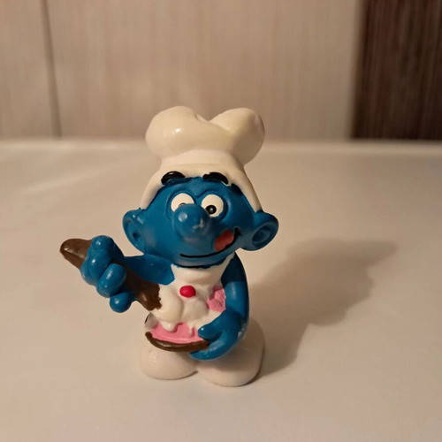 Smurf Schleich Miniature Greedy 1982 new