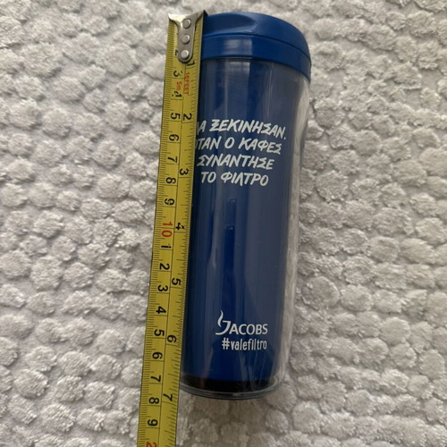 Jacobs collectible blue thermos like new