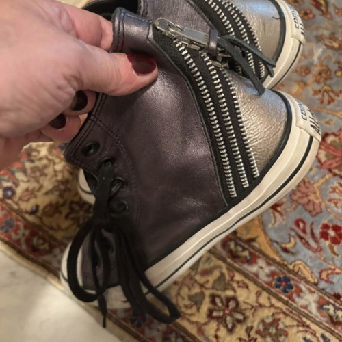 All Star Converse Metallic Limited Edition sneakers like new, size 39, with back zip