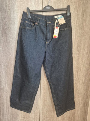Barrel Jean Marks & Spencer New Size 14 Short Blue