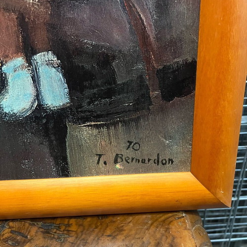 Painting used, framed from the 70s, 59x48cm