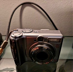 Πλήρως λειτουργική retro vintage ψηφιακή φωτογραφική μηχανή Canon PowerShot A560 7.1MP