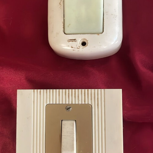 Switches set used, 6 pieces with dimmers and timer