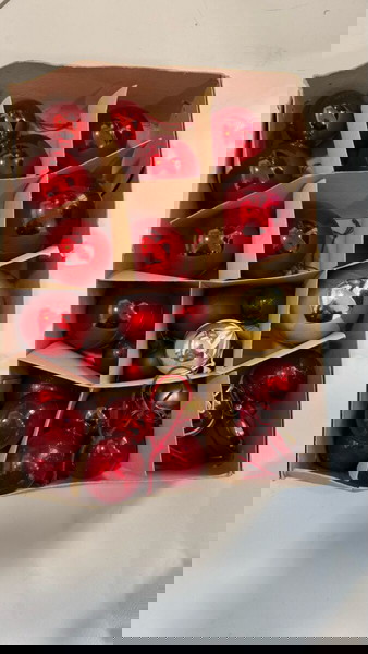 сет коледни играчки за елха