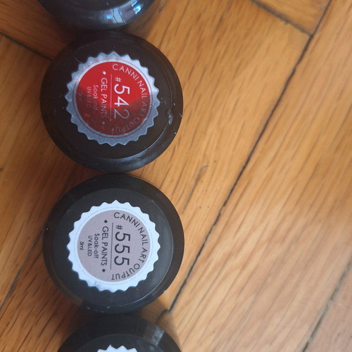 Colored gel 5ml new, set of 6 pieces