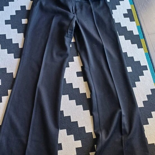 Benetton black pants like new, 91% wool, size S