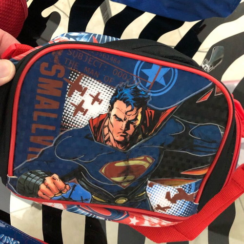 Superman Jim Lee Set of 4 Large School Backpack New