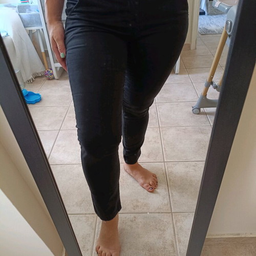 Women's pants used, black, size L