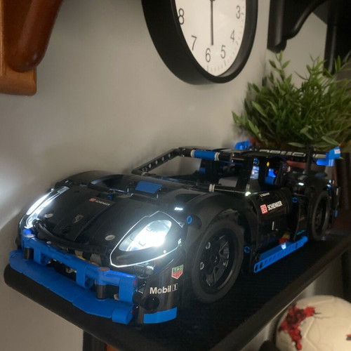 Lego Technic Porsche GT4 e-Performance like new with lights and mobile control