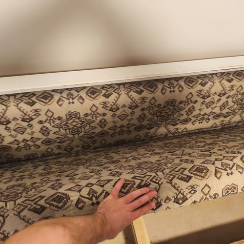 Wooden vintage sofa