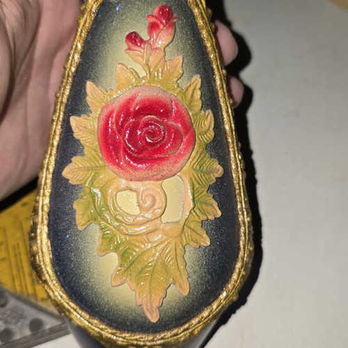 Ceramic vase used with floral decoration