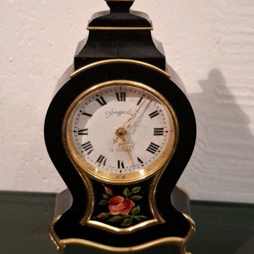 Angelus Swiss mechanical 8-day table clock used