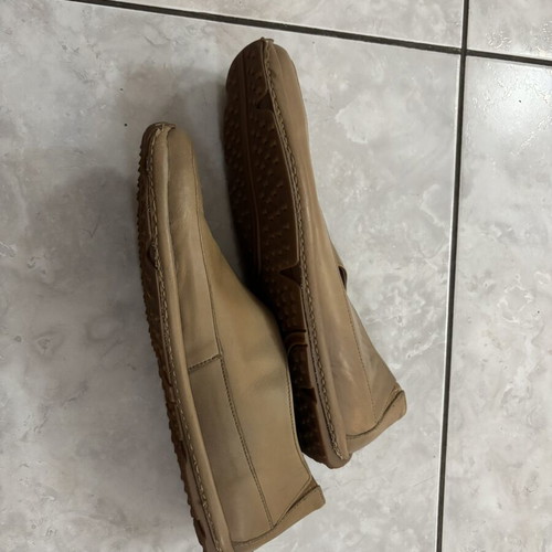 Road men's leather shoes used, size 43, moccasins
