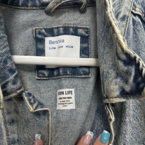 Bershka denim jacket like new, blue, size M