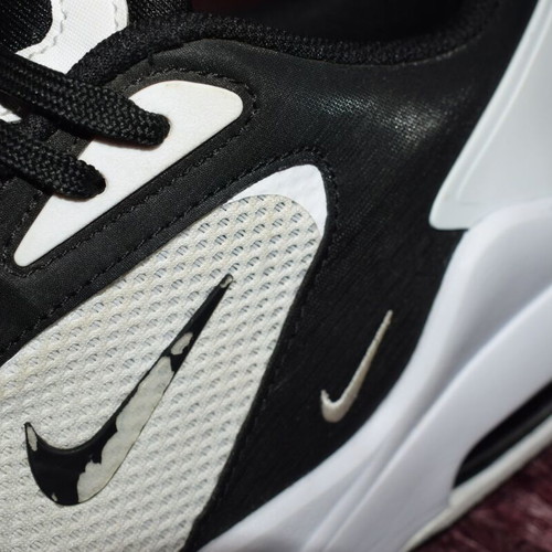 Nike Air Max Bolt sports shoes like new, size 45, black and white