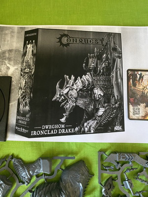 Ironclad Drake Conquest Dweghom figure like new with card and base