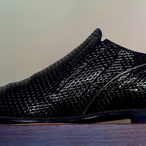 Cesare Paciotti black slip-on shoes like new, size 42