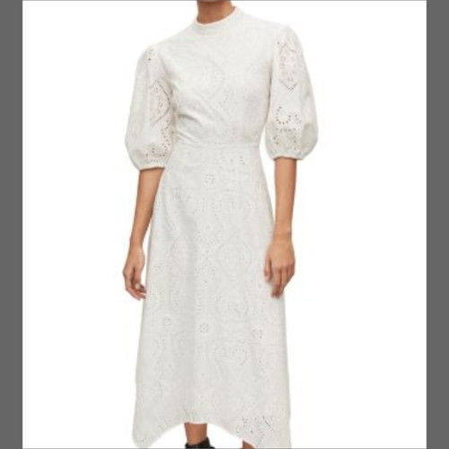 Camila Broderie dress All Saints new, size Large UK12, white