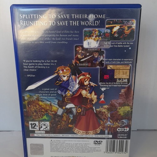 Atelier Iris 2 The Azoth of Destiny PS2 like new, English version