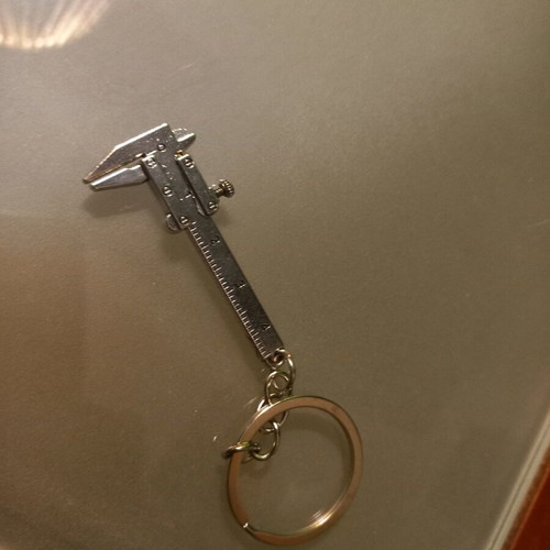 Small caliper decor keychain new