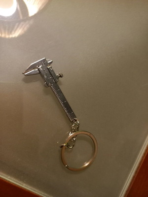Small caliper decor keychain new