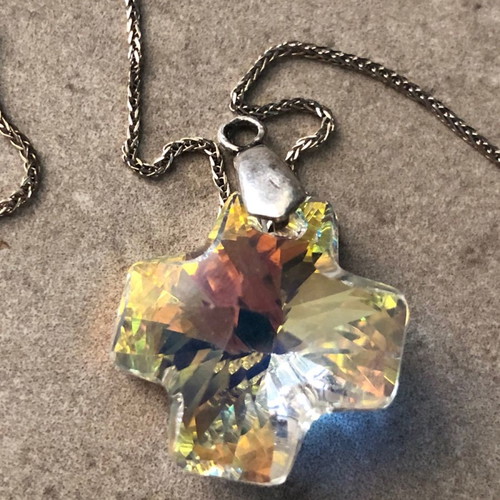 Swarovski cross silver 925 in excellent condition