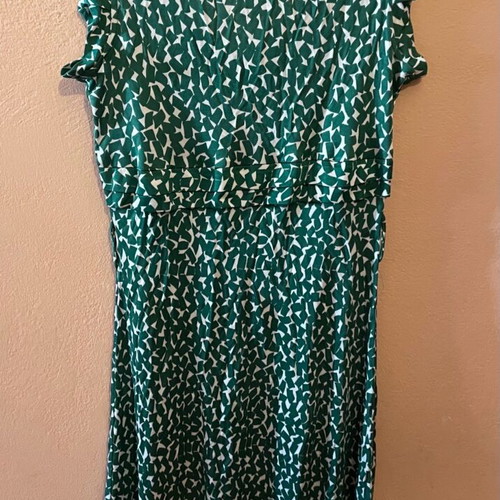 Atos Lombardini dress like new, size M, green-white