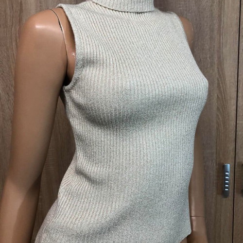 Blouse Made in Greece new, beige and gold