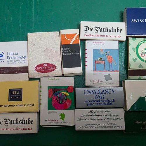 Collectible and promotional matchboxes like new, set of 23