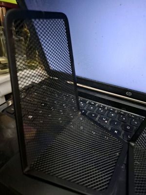 Βιβλιοστάτης μαύρος μεταλλικός σαν καινούργιος